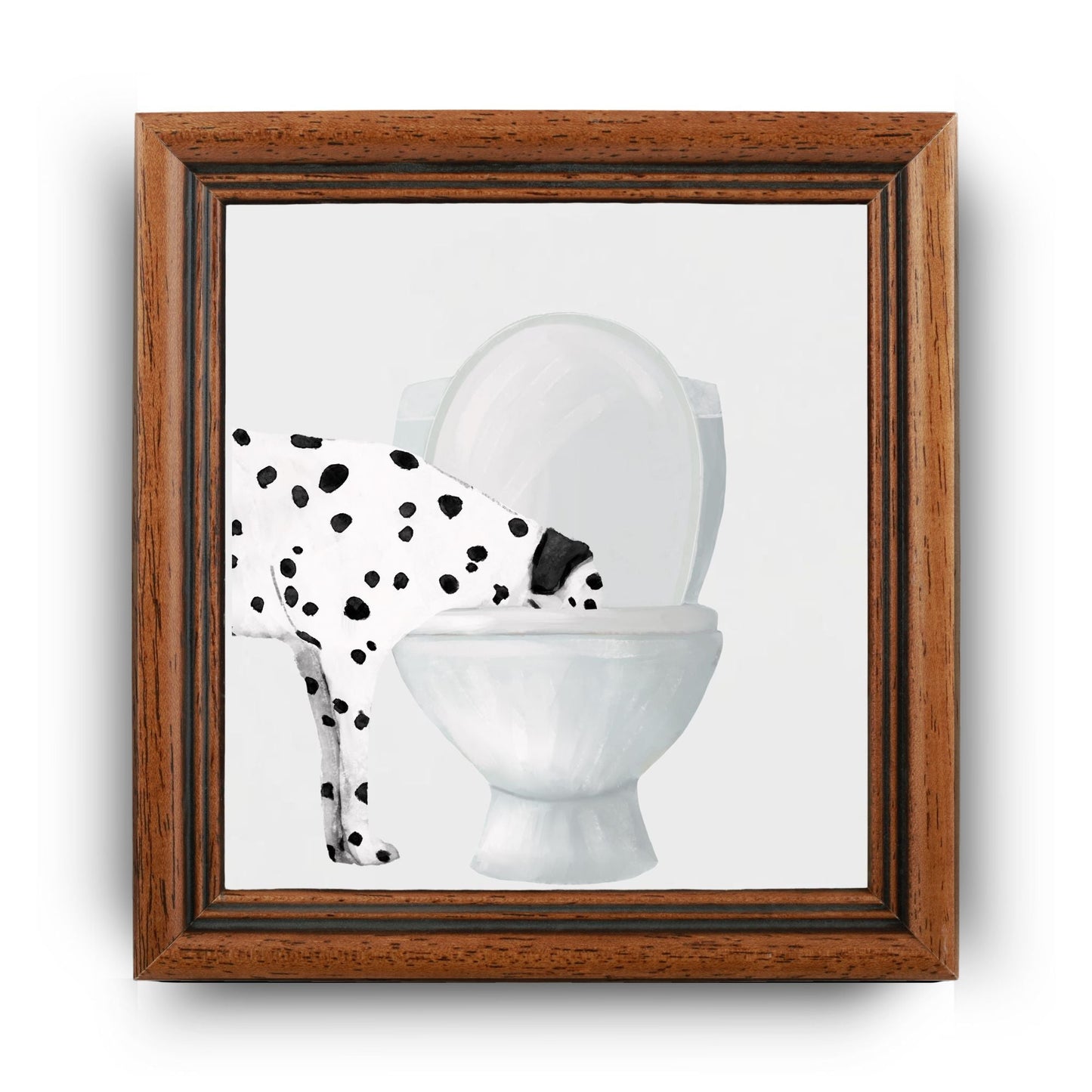 Dalmatian Toilet Ceramic Tile - MerikaArt
