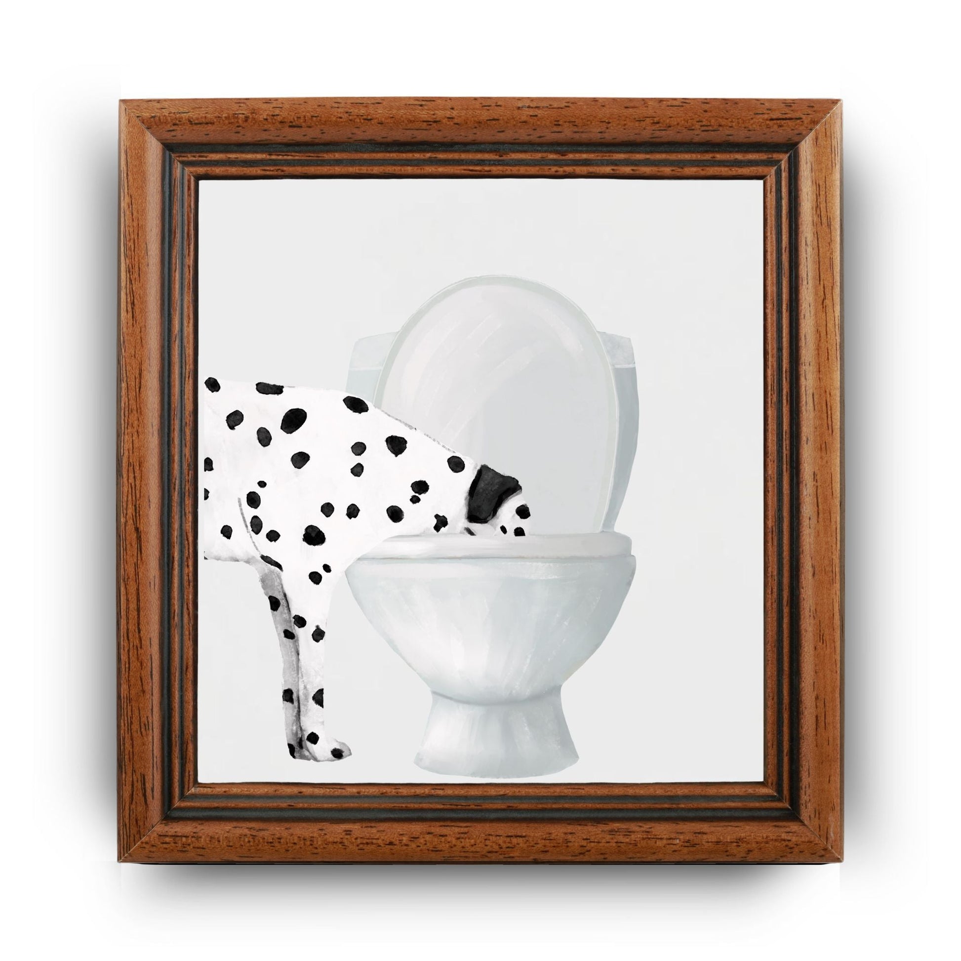 Dalmatian Toilet Ceramic Tile - MerikaArt