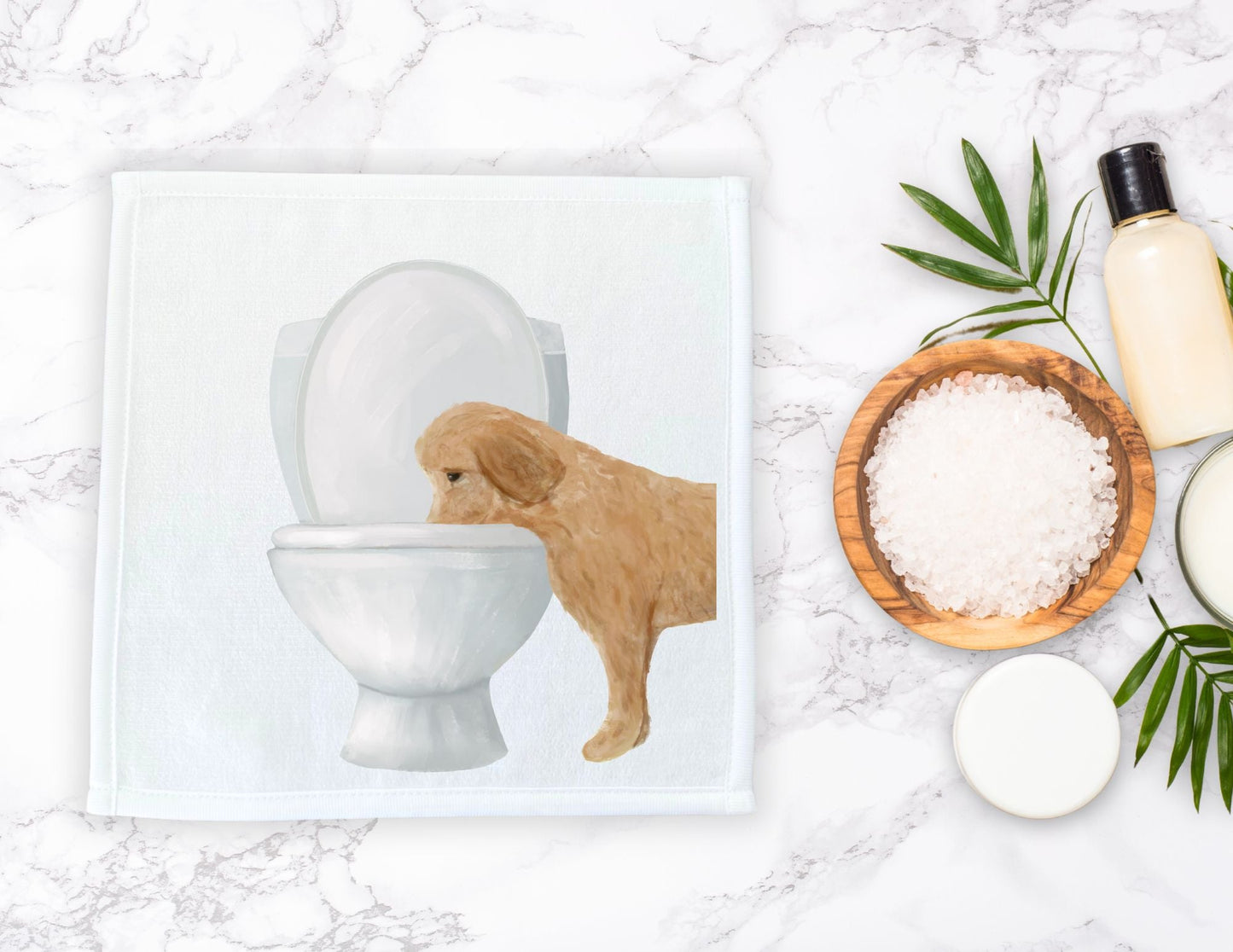 Dog Toilet Washcloth - MerikaArt