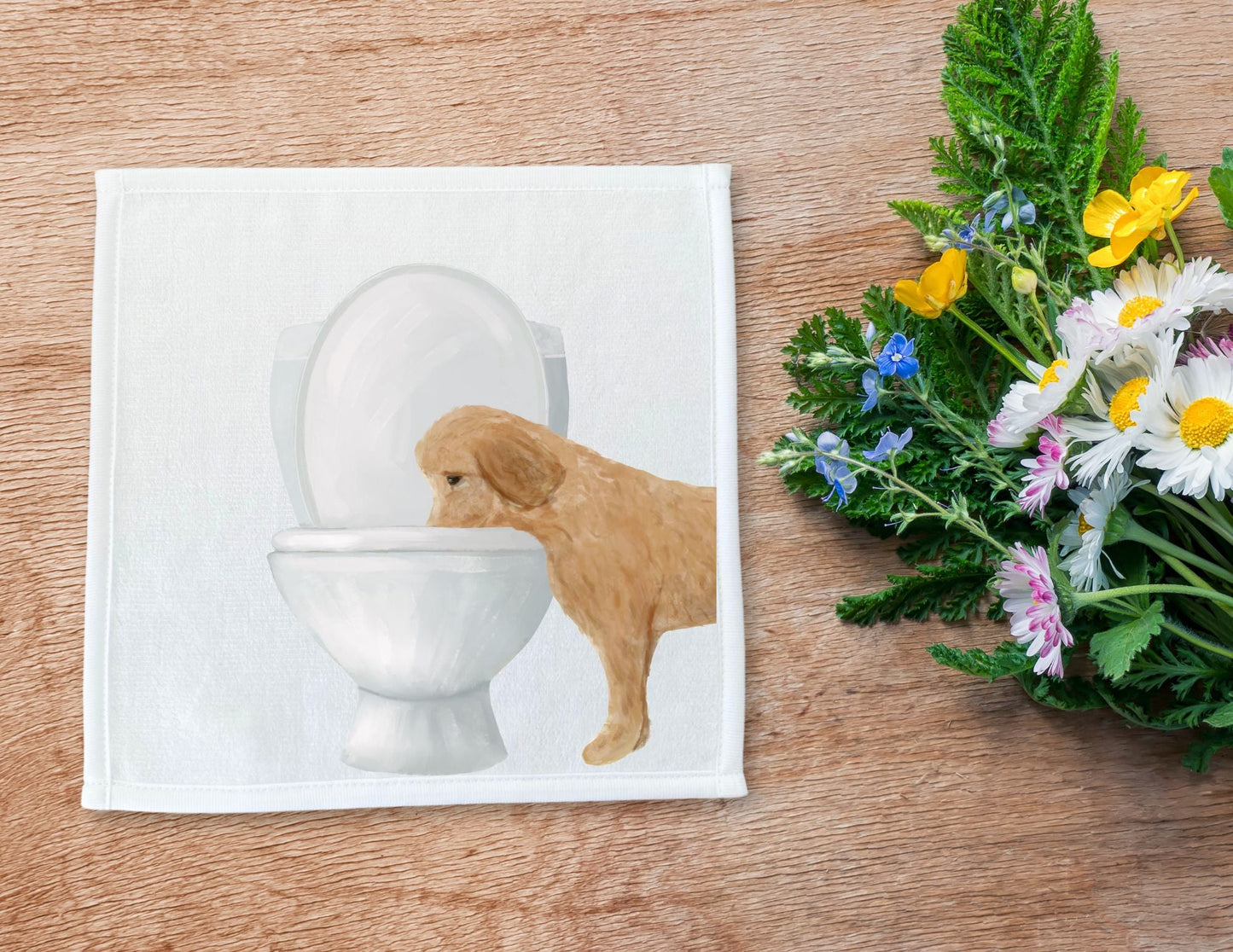 Dog Toilet Washcloth - MerikaArt