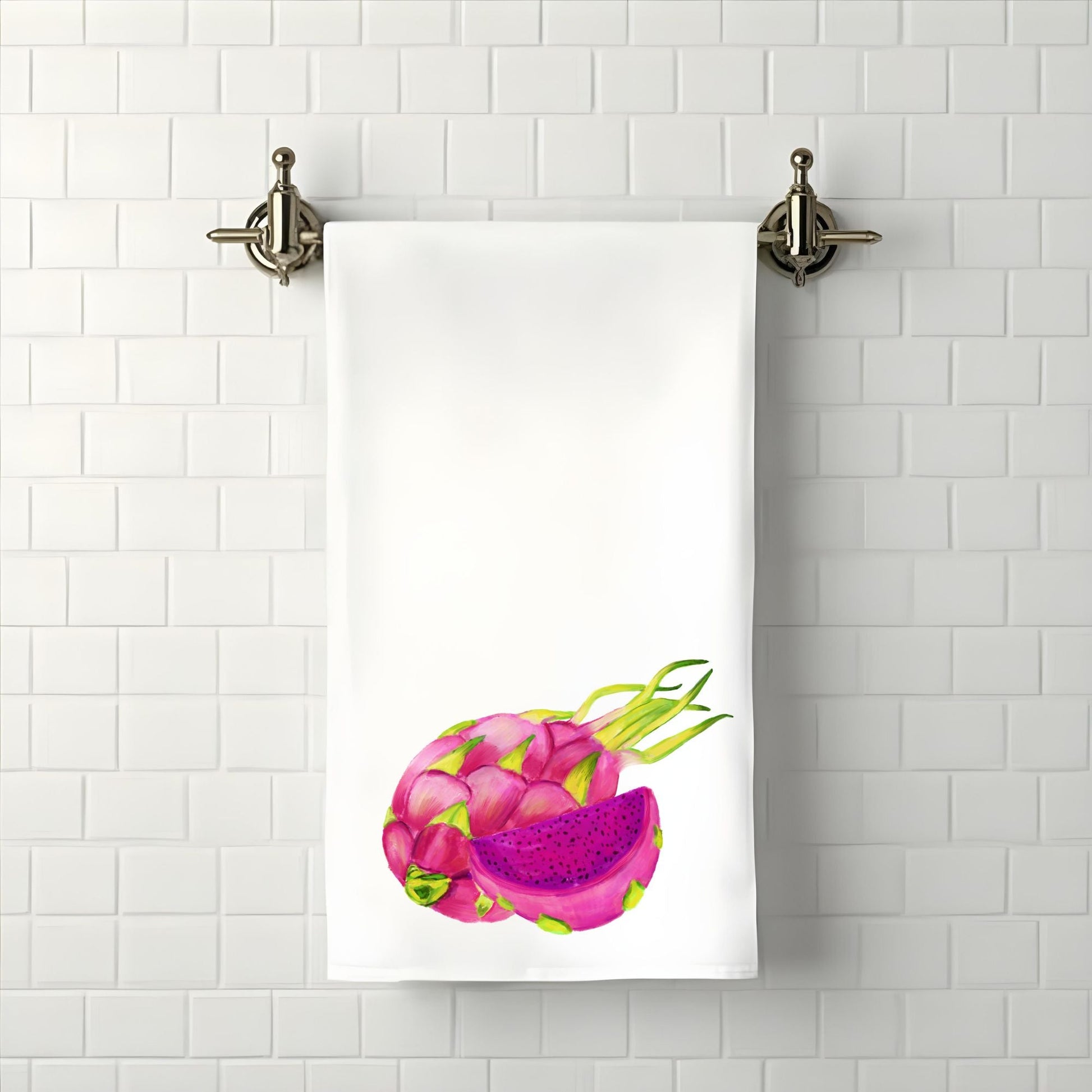 Dragon Fruit Bathroom Towel - MerikaArt