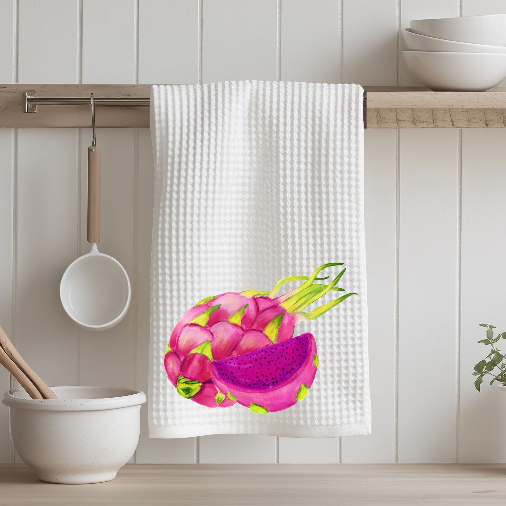 Dragon Fruit Kitchen Towel - MerikaArt