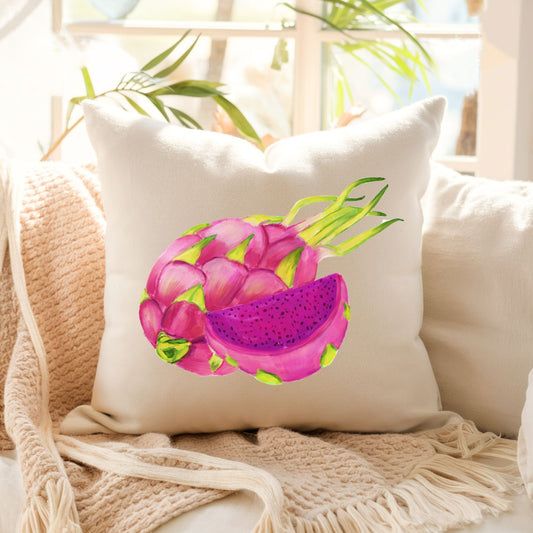 Dragon Fruit Pillow - MerikaArt