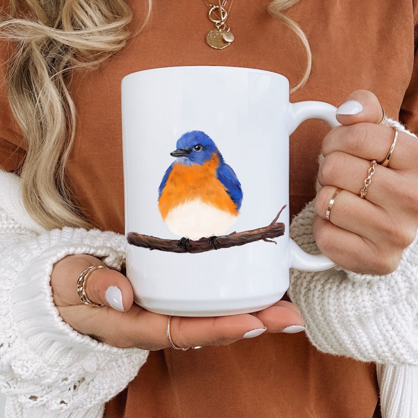 Eastern Bluebird Mug - MerikaArt
