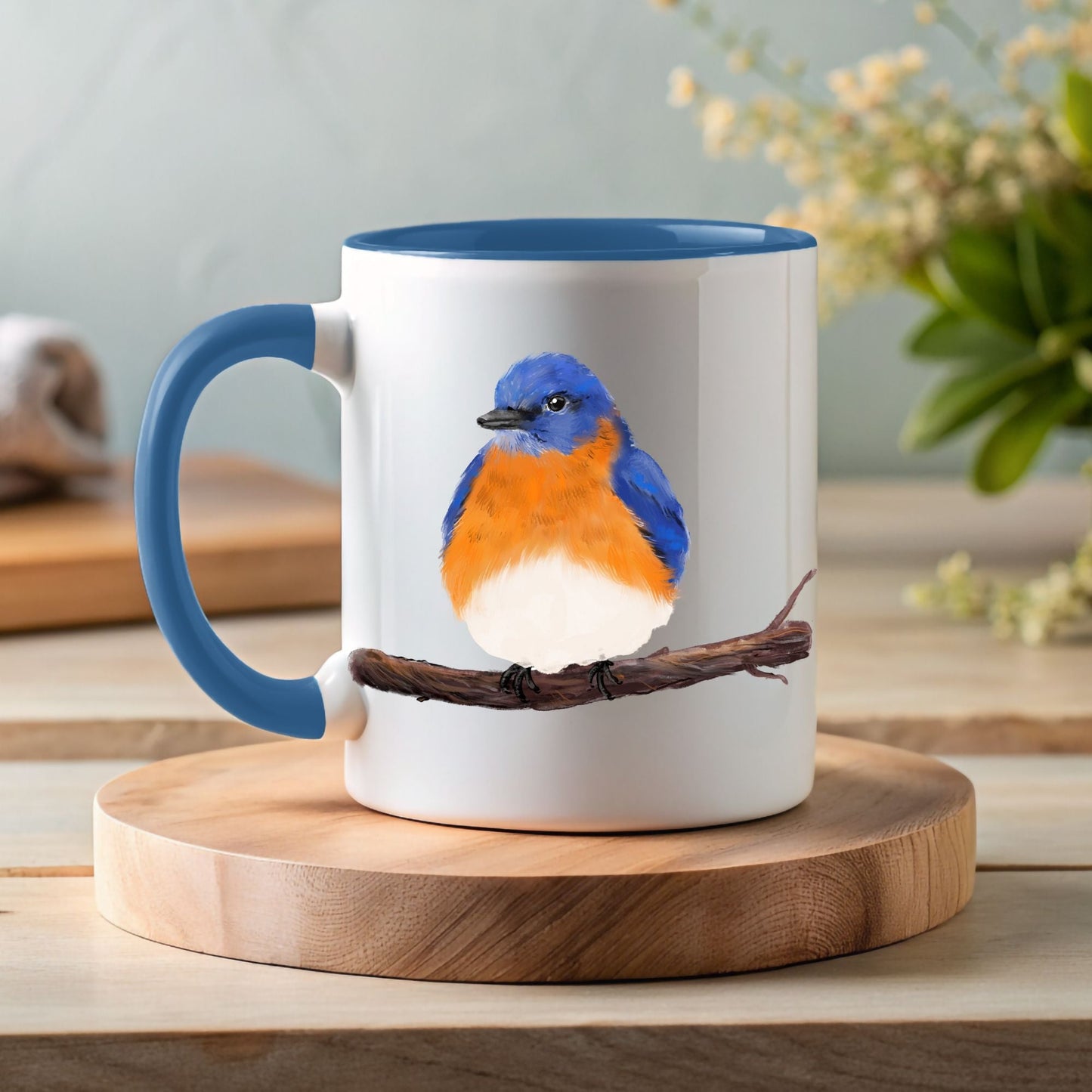 Eastern Bluebird Mug - MerikaArt