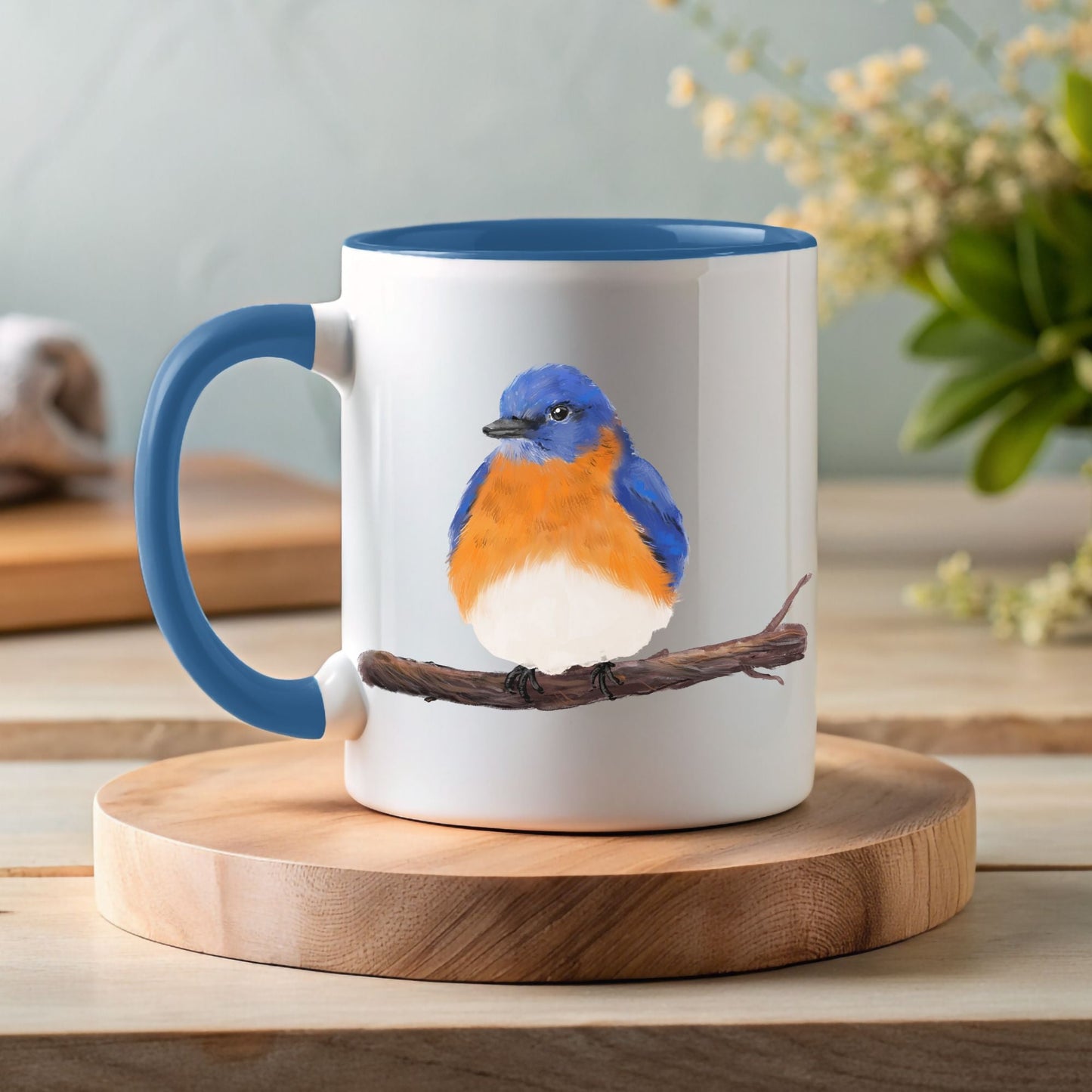 Eastern Bluebird Mug - MerikaArt