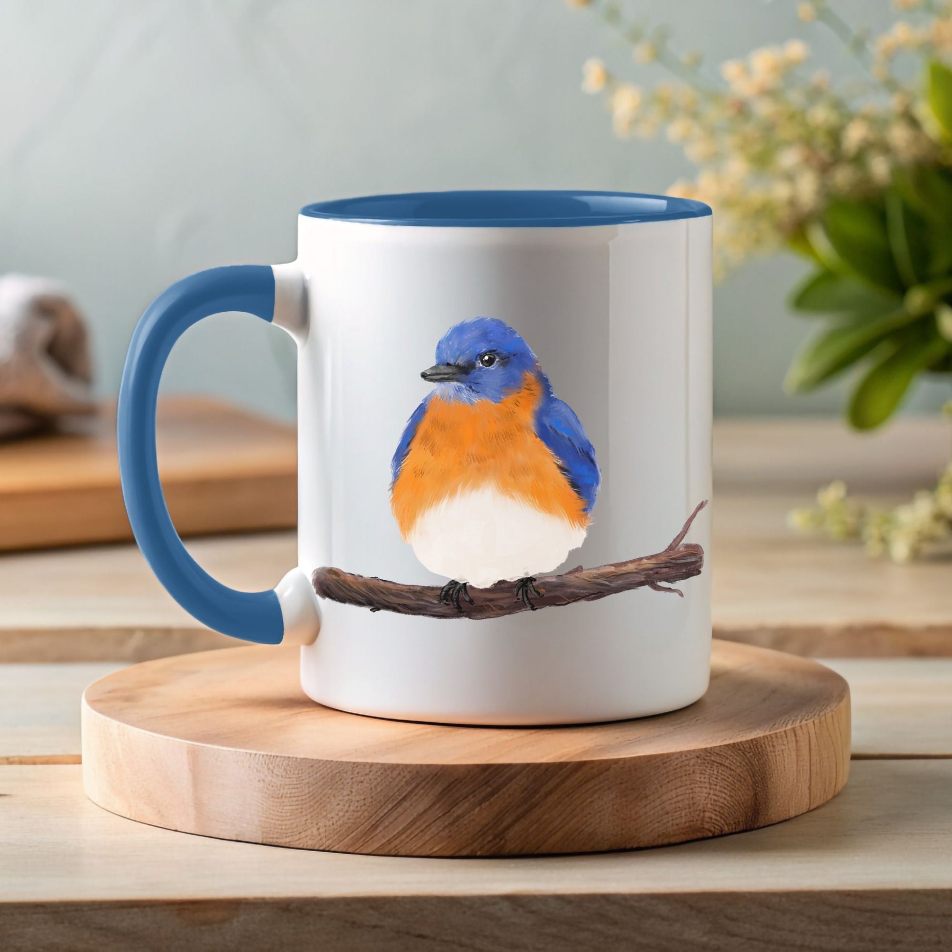 Eastern Bluebird Mug - MerikaArt