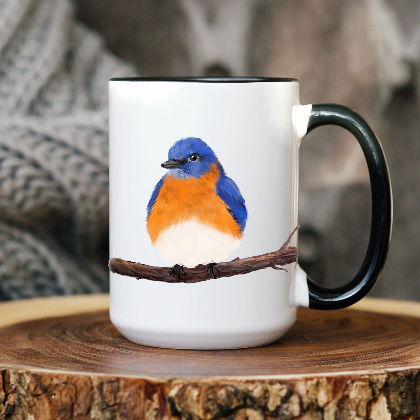 Eastern Bluebird Mug - MerikaArt