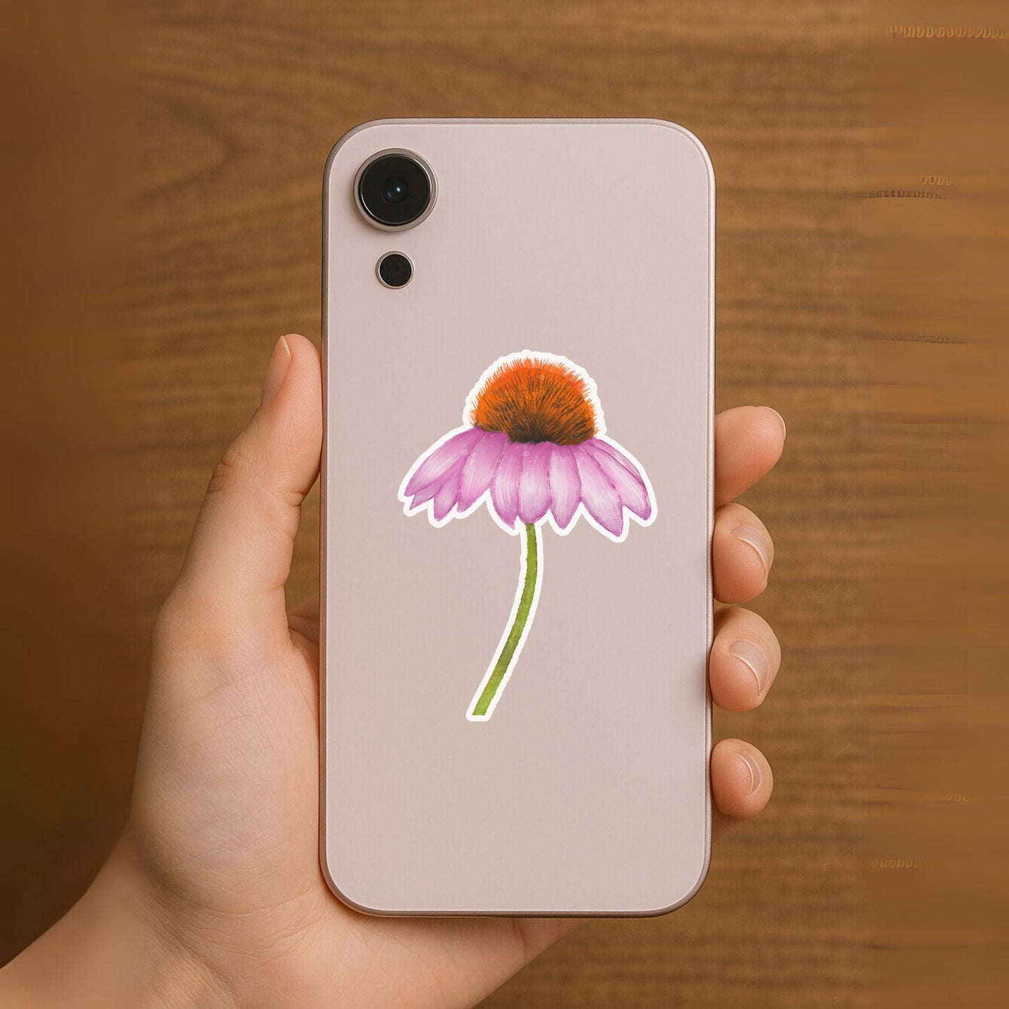 Echinacea Flower Vinyl Sticker - MerikaArt