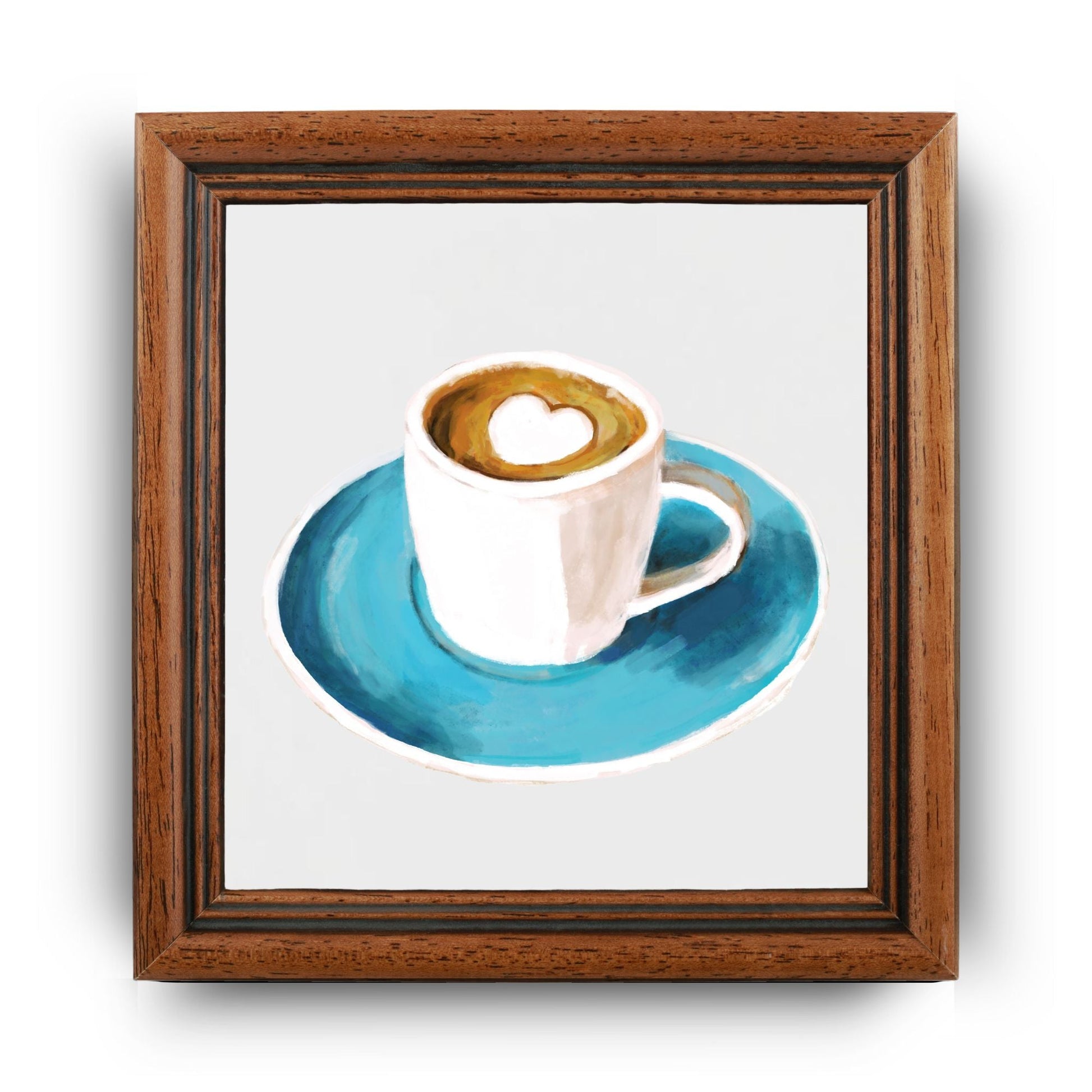 Espresso Love Ceramic Tile – Heartwarming Coffee Decor - MerikaArt