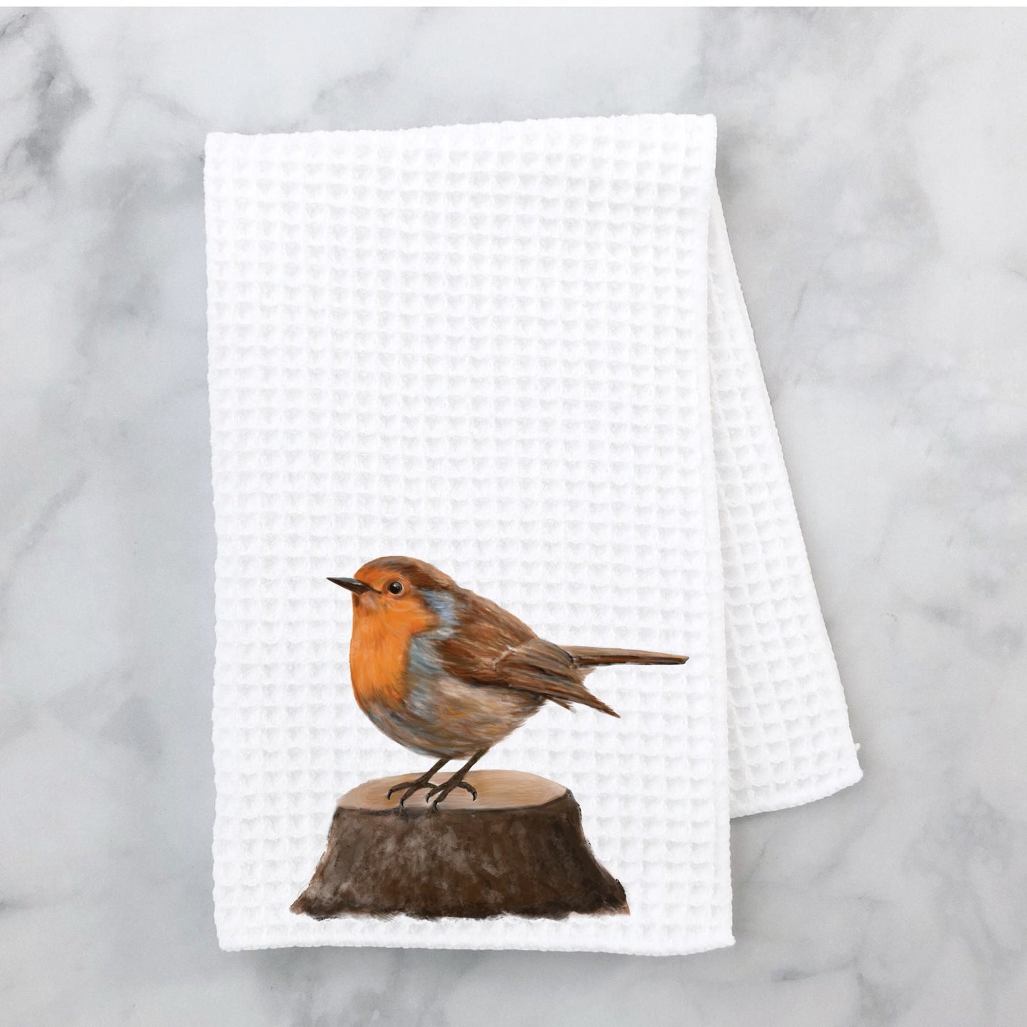 European Robin Kitchen Towel - MerikaArt