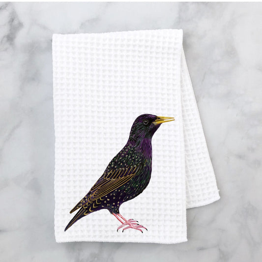 European Starling Kitchen Towel - MerikaArt