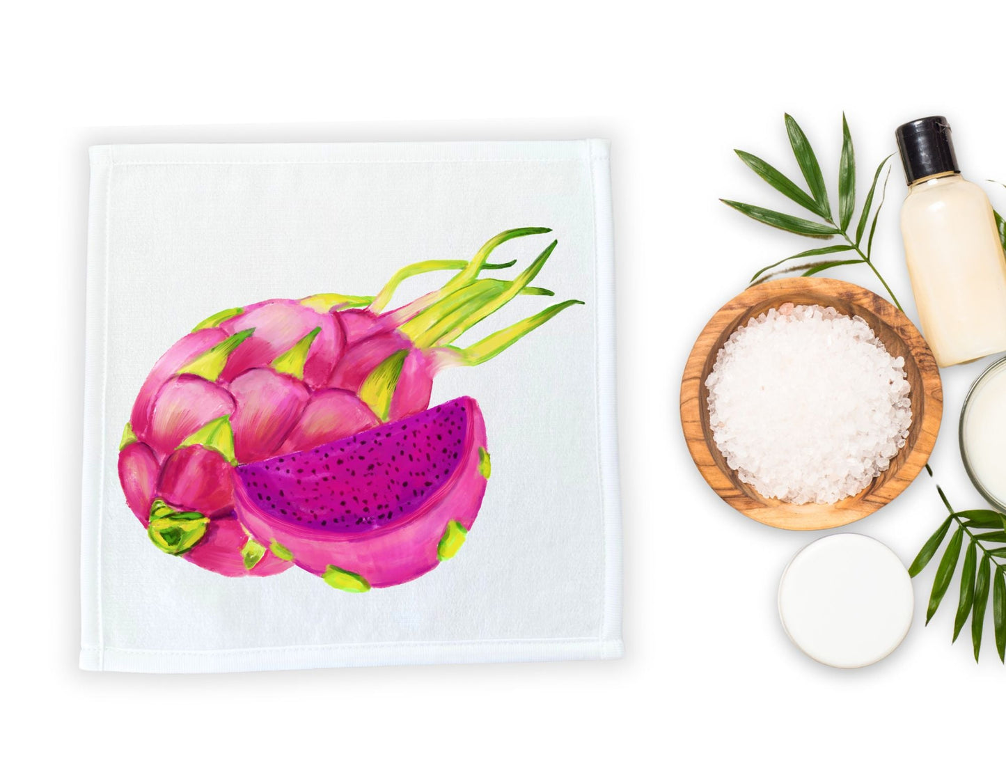 Exotic Dragon Fruit Washcloth - MerikaArt