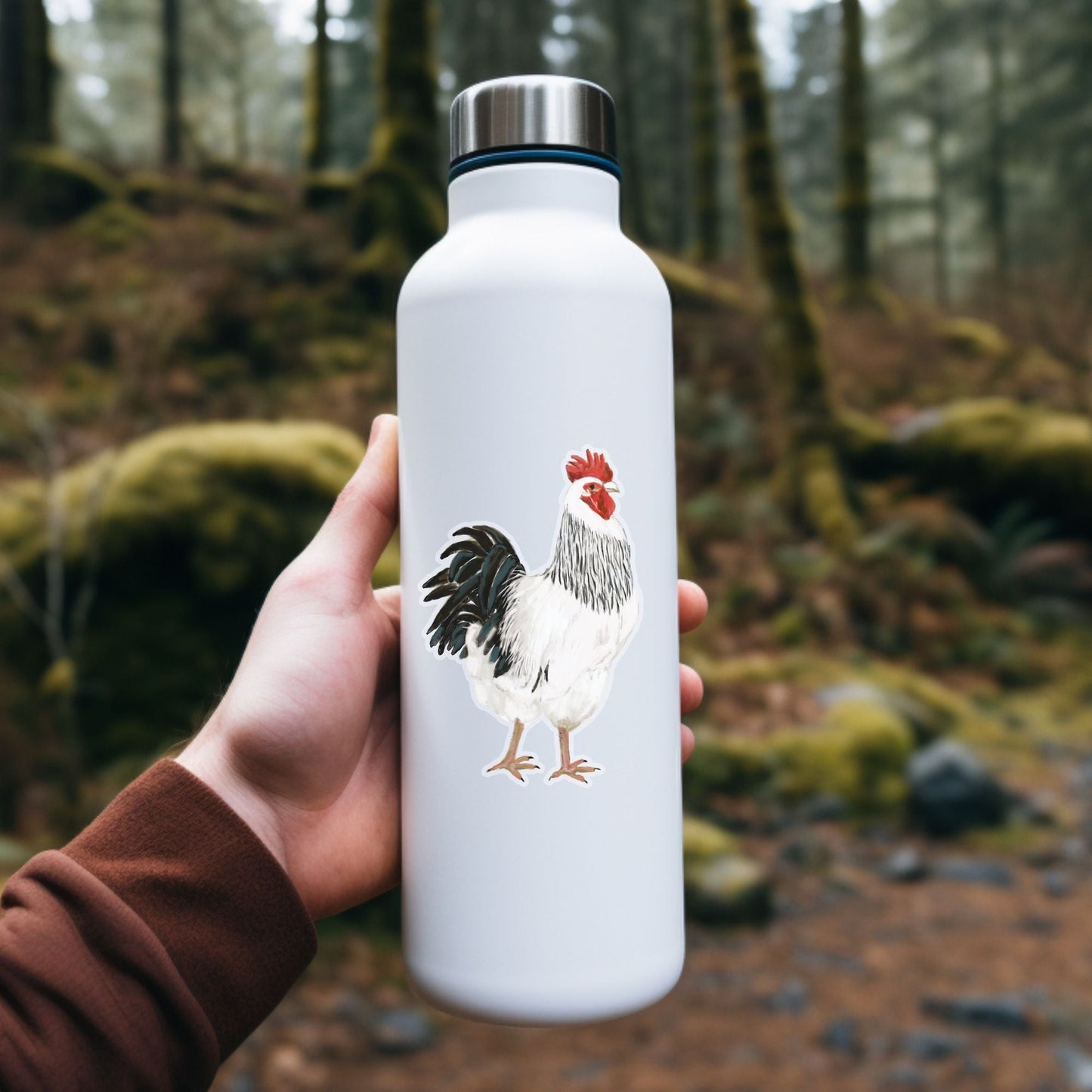 Farmhouse Rooster Sticker - MerikaArt