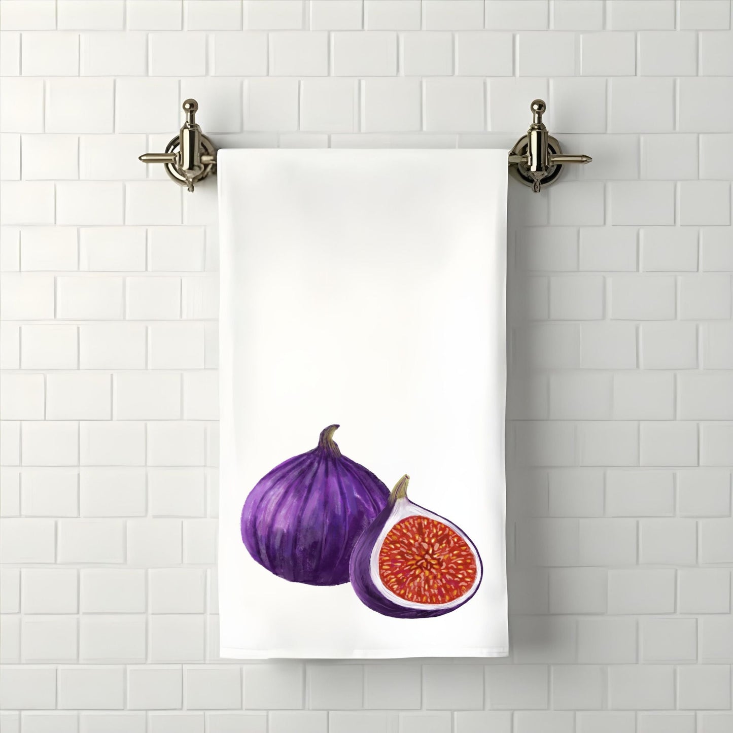 Fig Fruit Bathroom Towel - MerikaArt