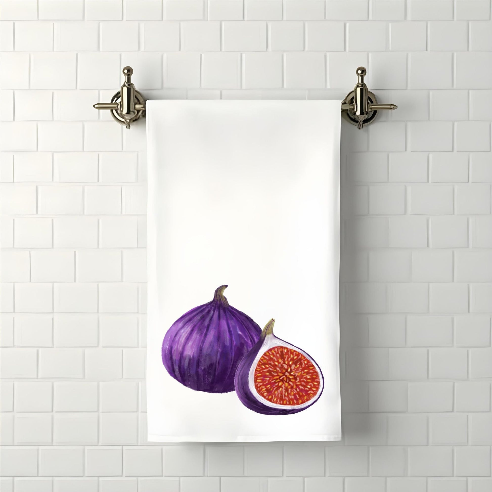 Fig Fruit Bathroom Towel - MerikaArt