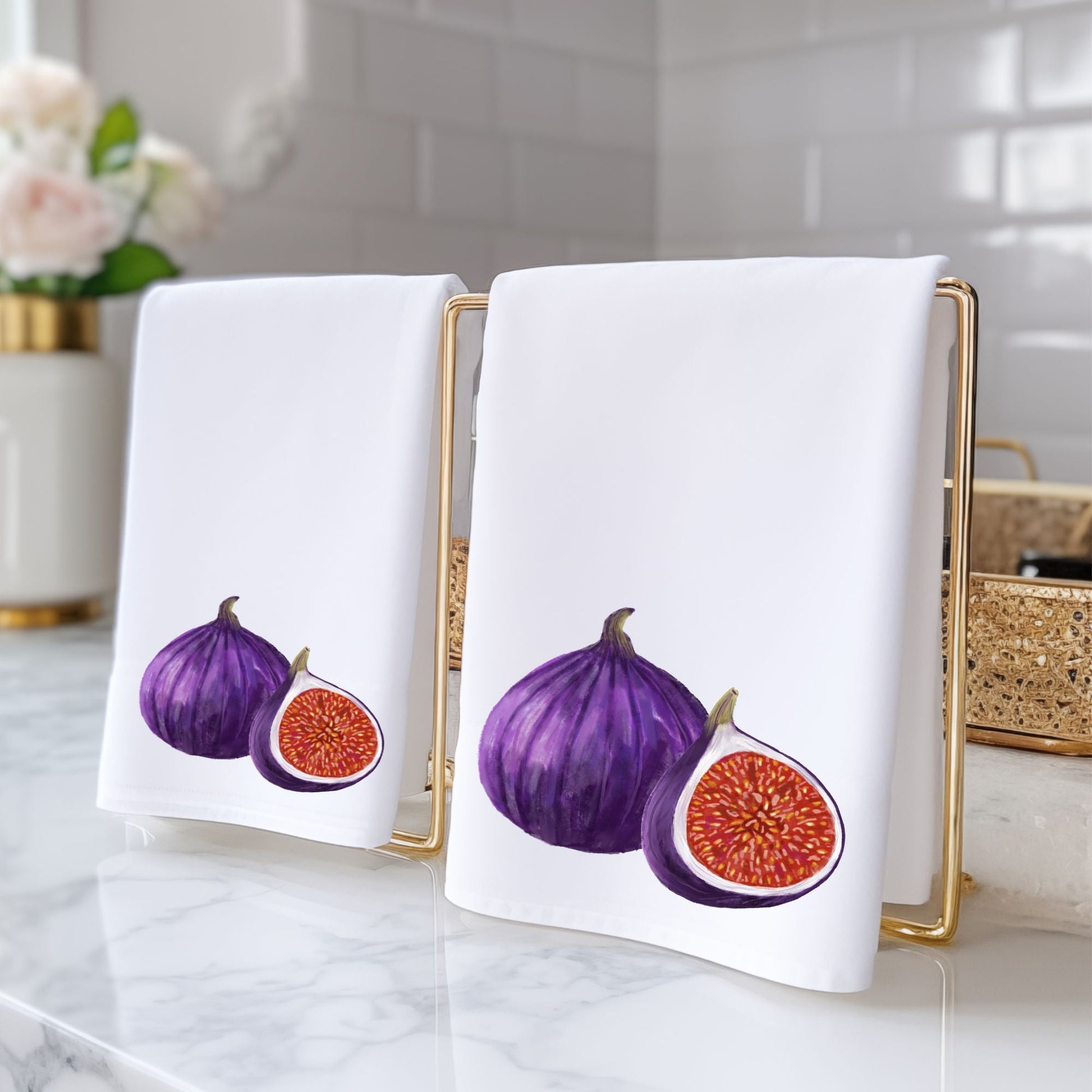 Fig Fruit Bathroom Towel - MerikaArt