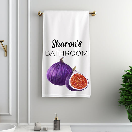 Fig Fruit Bathroom Towel - MerikaArt