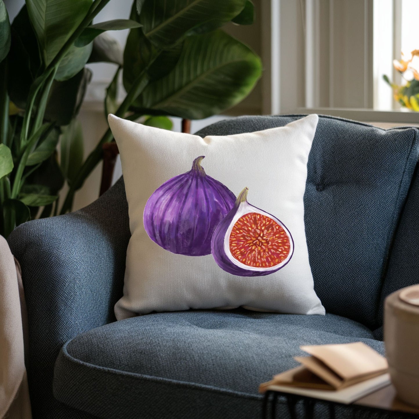Fig Fruit Pillow - MerikaArt