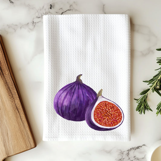Fig Kitchen Towel - MerikaArt