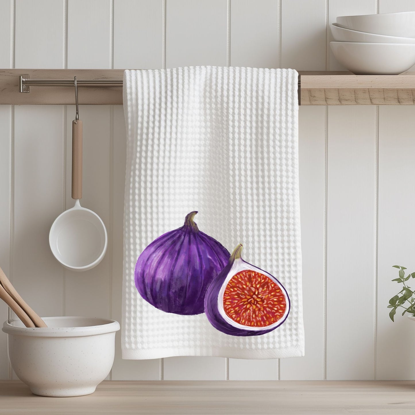 Fig Kitchen Towel - MerikaArt