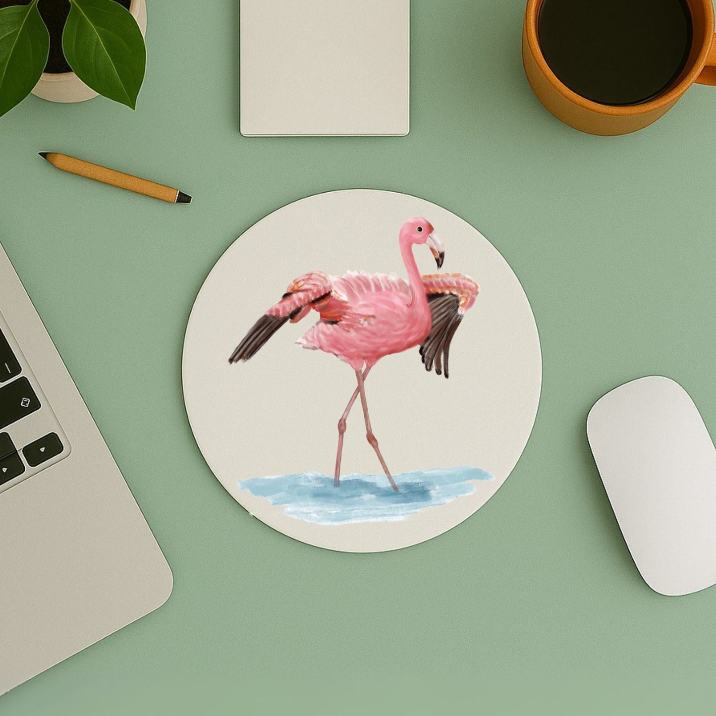 Flamingo Mousepad - MerikaArt