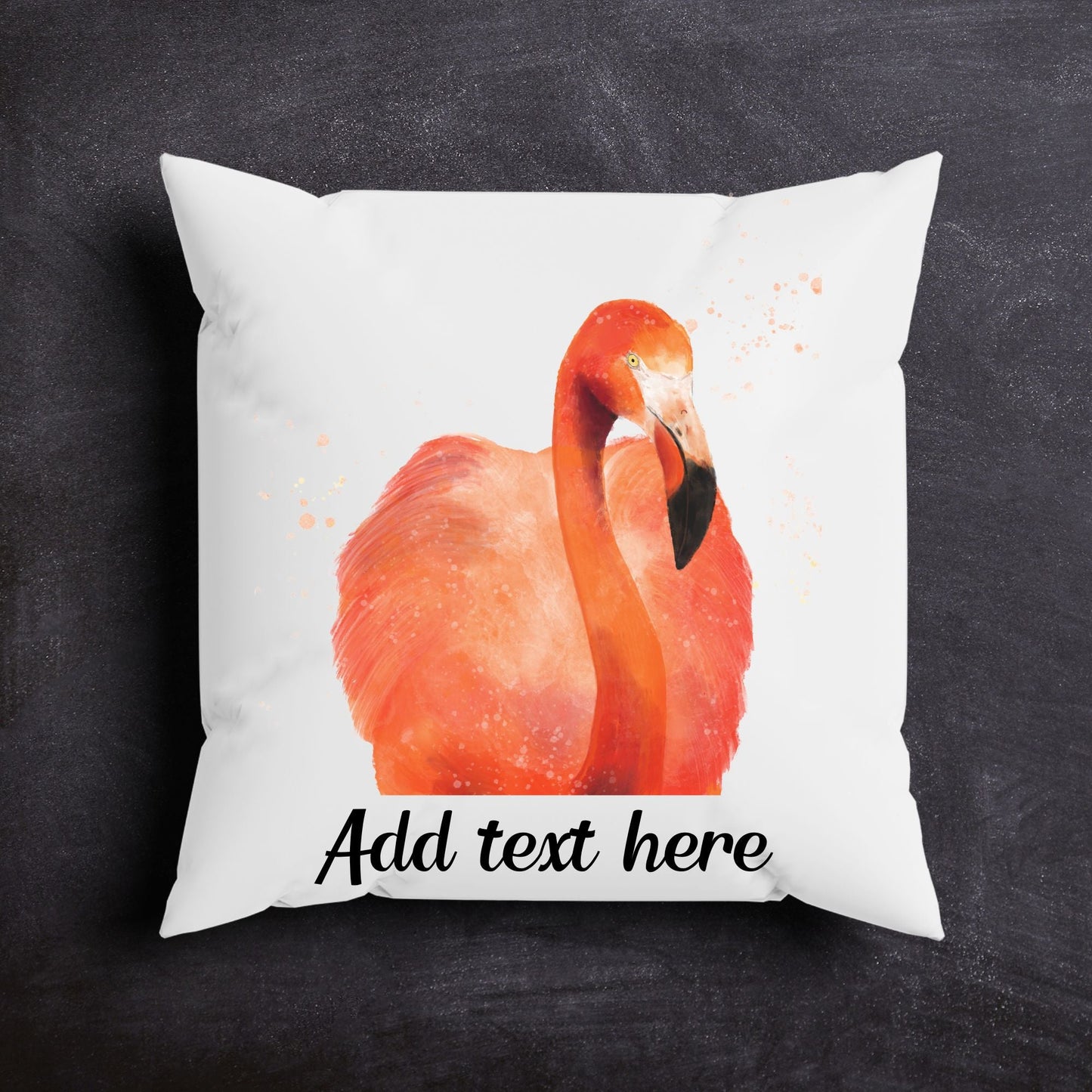 Flamingo Pillow - MerikaArt