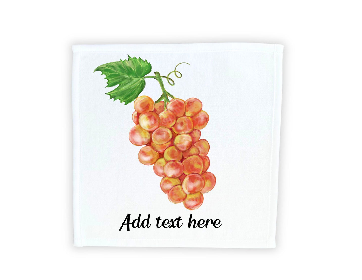 Golden Grapes Washcloth - MerikaArt