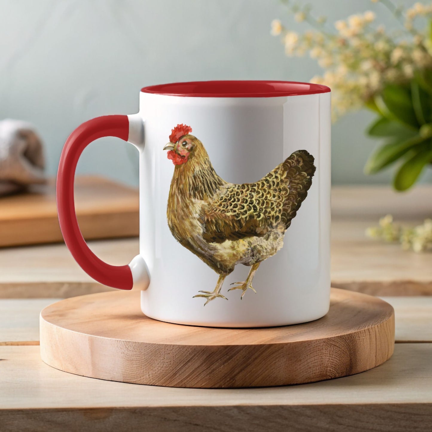Golden Hen Mug - MerikaArt