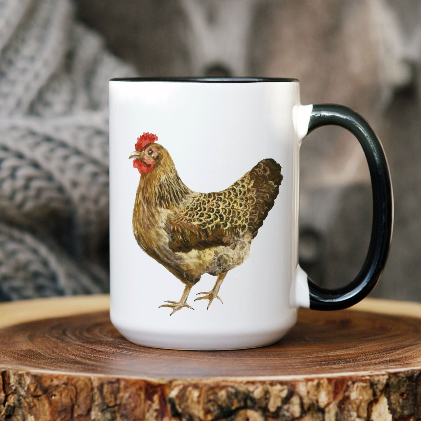 Golden Hen Mug - MerikaArt