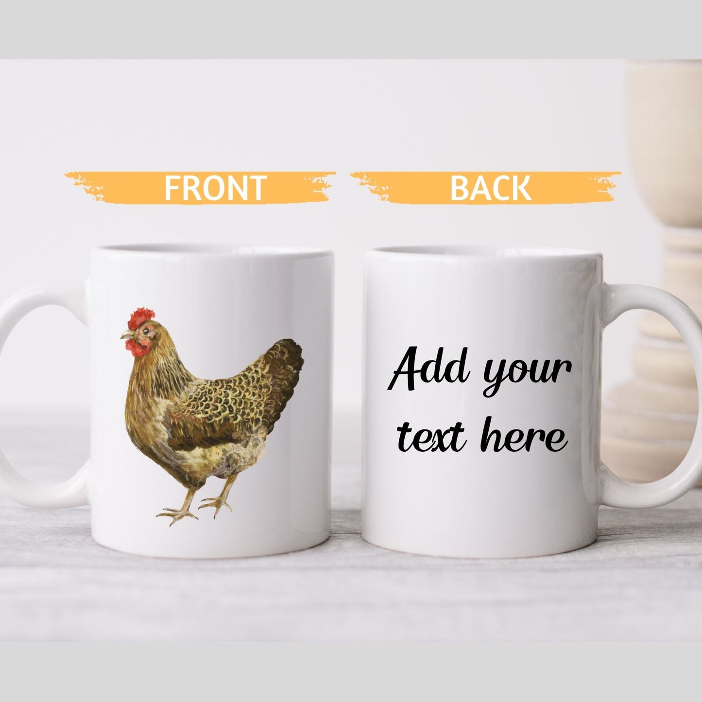 Golden Hen Mug - MerikaArt