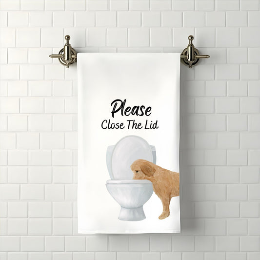 Goldendoodle Bathroom Towel - MerikaArt