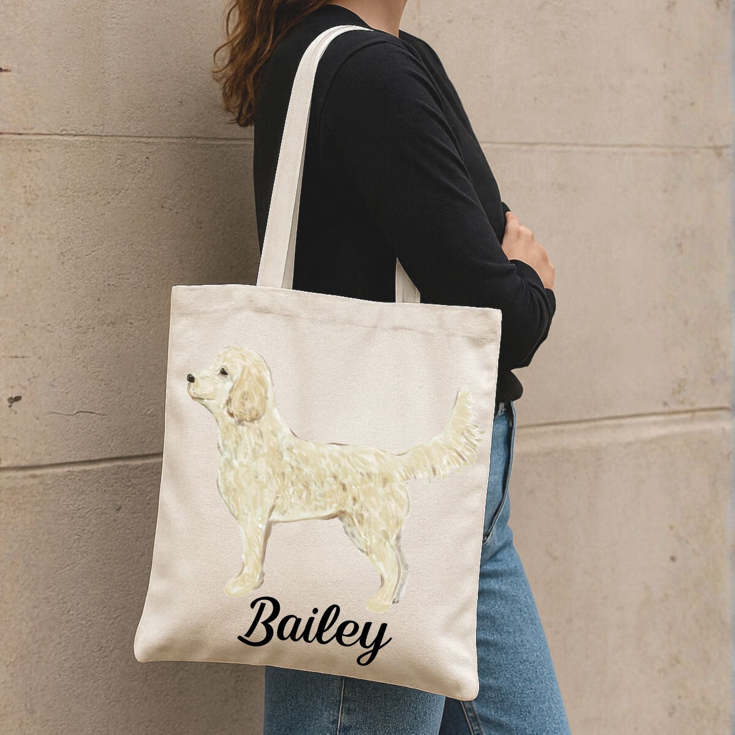 Goldendoodle Canvas Tote Bag - MerikaArt