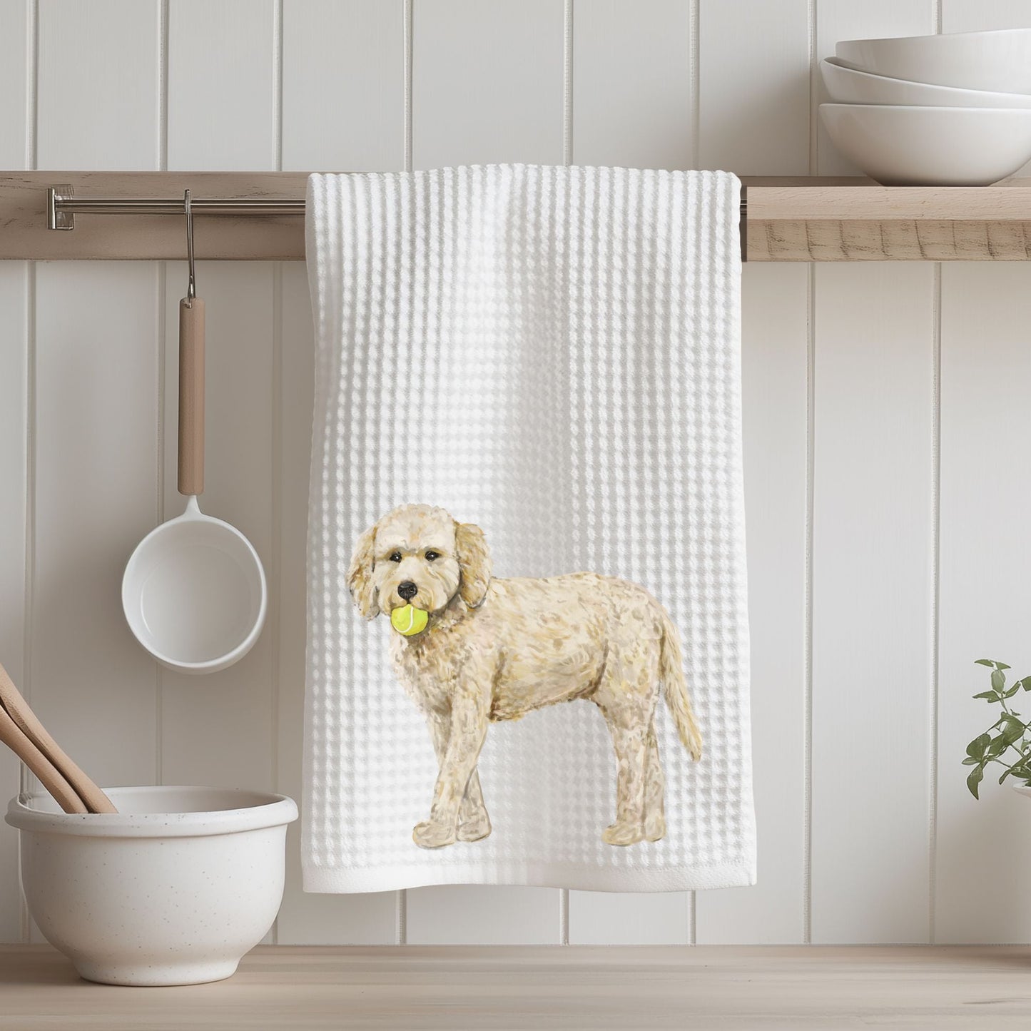Goldendoodle Kitchen Towel - MerikaArt