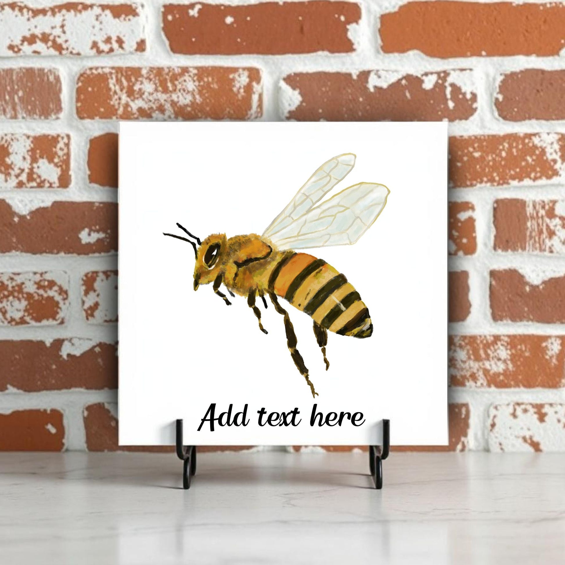 Graceful Honeybee Illustration – Nature - Inspired Artwork - MerikaArt