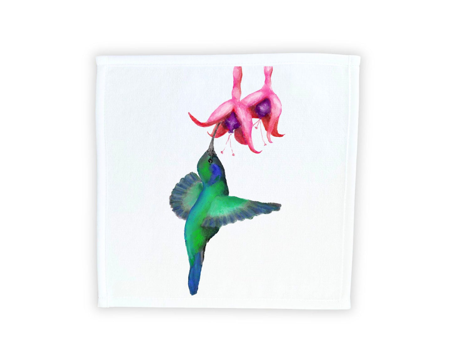 Graceful Hummingbird Washcloth – A Nature Lover's Delight - MerikaArt
