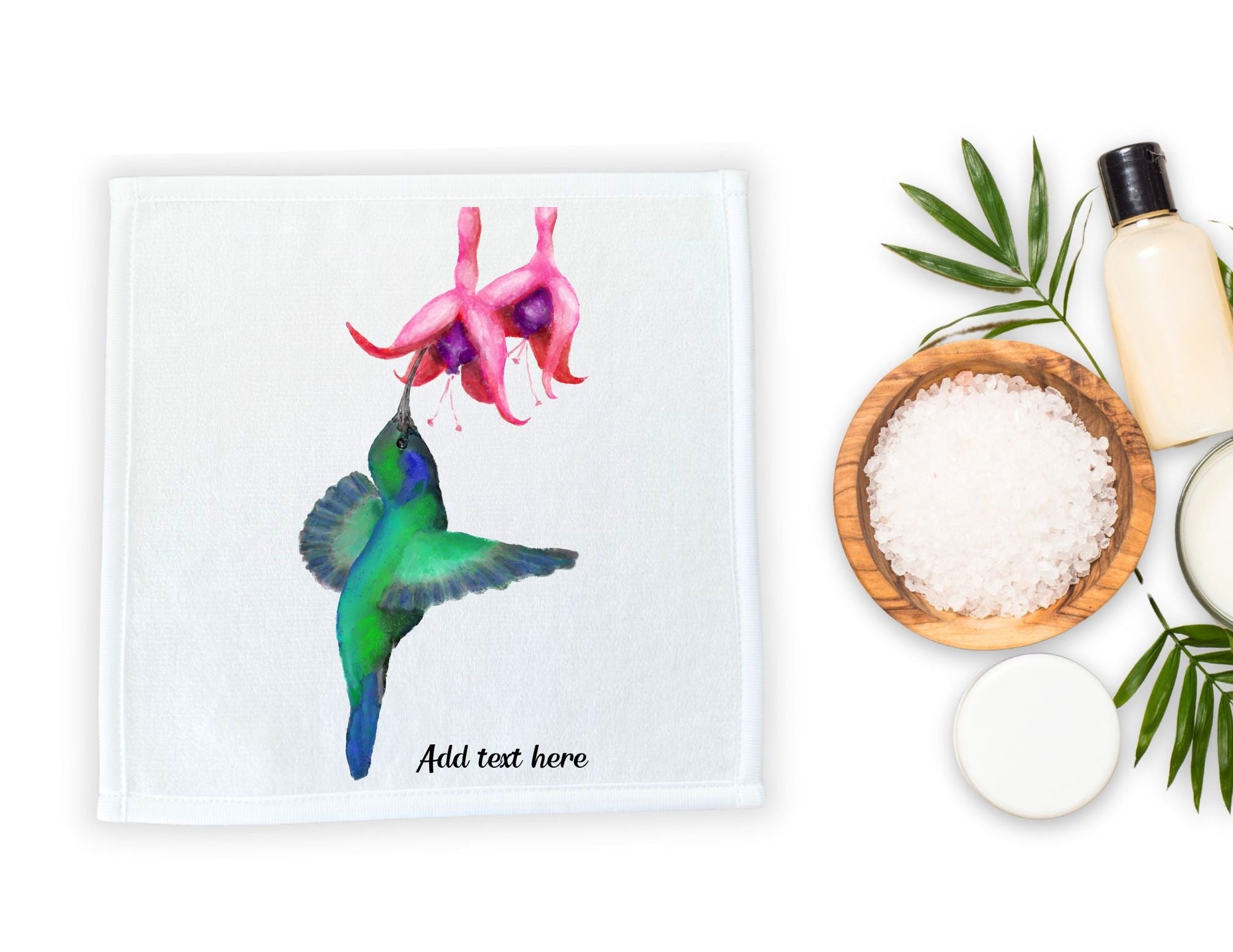 Graceful Hummingbird Washcloth – A Nature Lover's Delight - MerikaArt