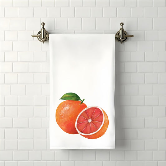 Grapefruit Fruit Bathroom Towel - MerikaArt