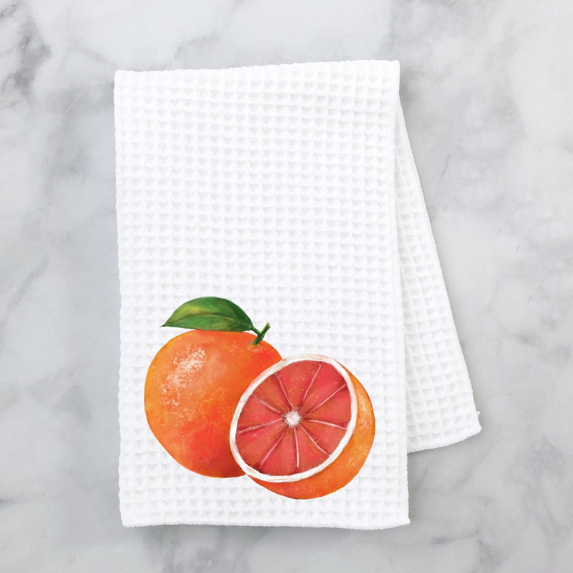 Grapefruit Kitchen Towel - MerikaArt