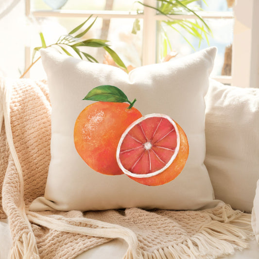 Grapefruit Pillow - MerikaArt