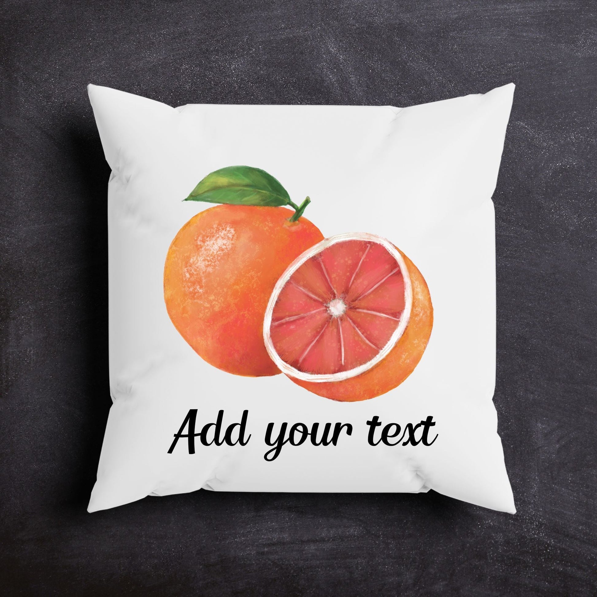 Grapefruit Pillow - MerikaArt