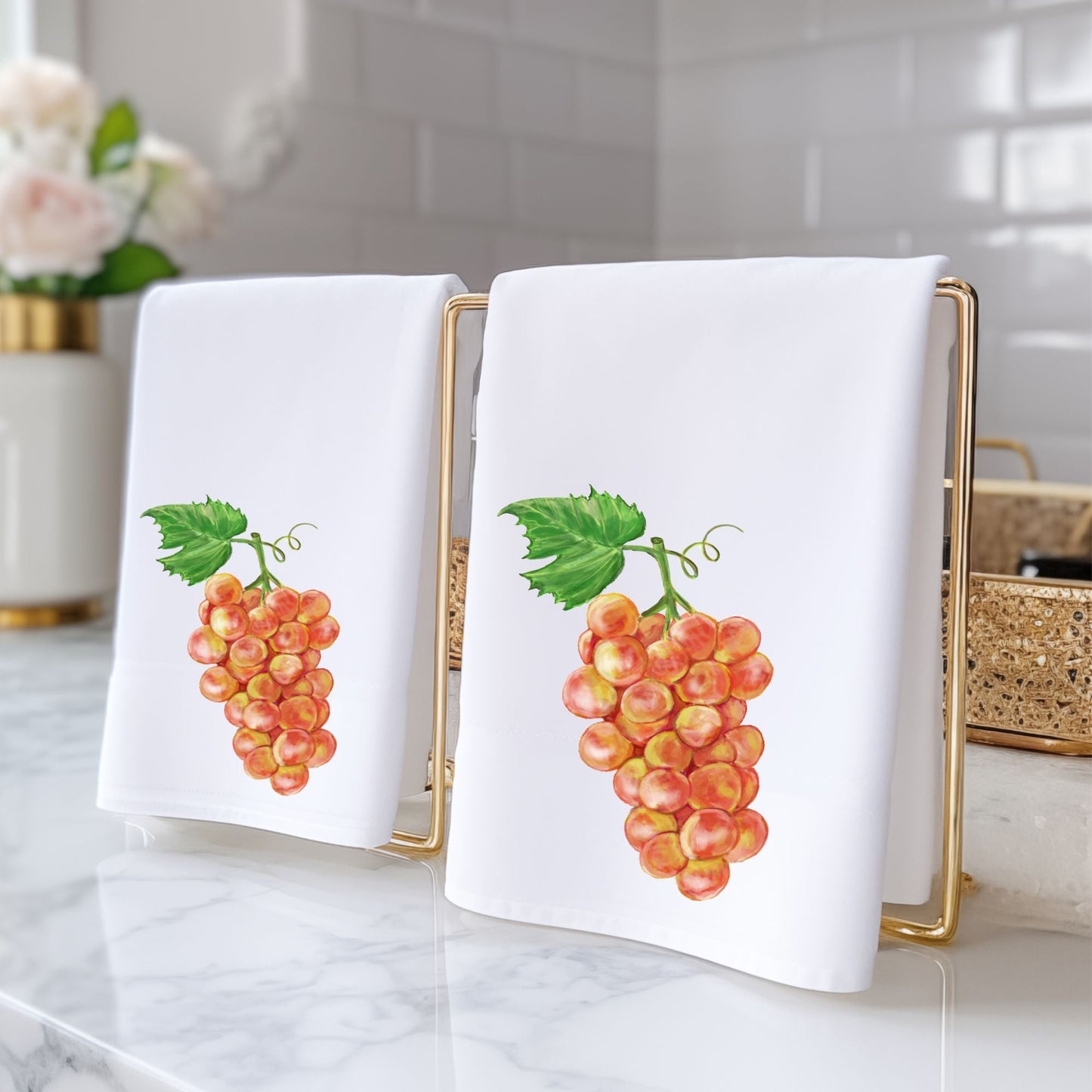 Grapes Fruit Bathroom Towel - MerikaArt