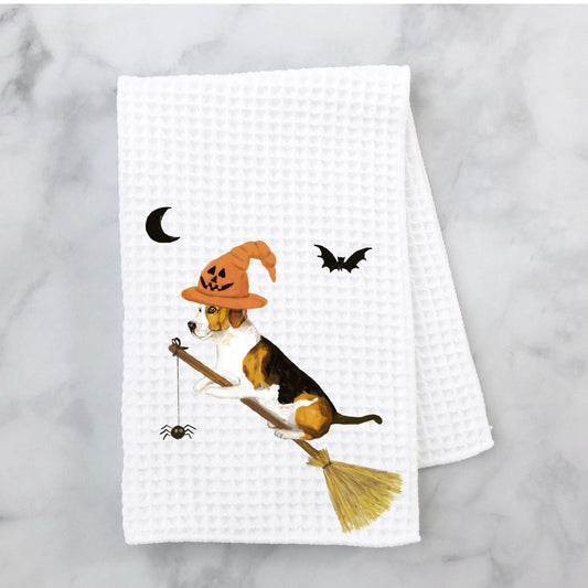 Halloween Beagle Dog Kitchen Towel - MerikaArt