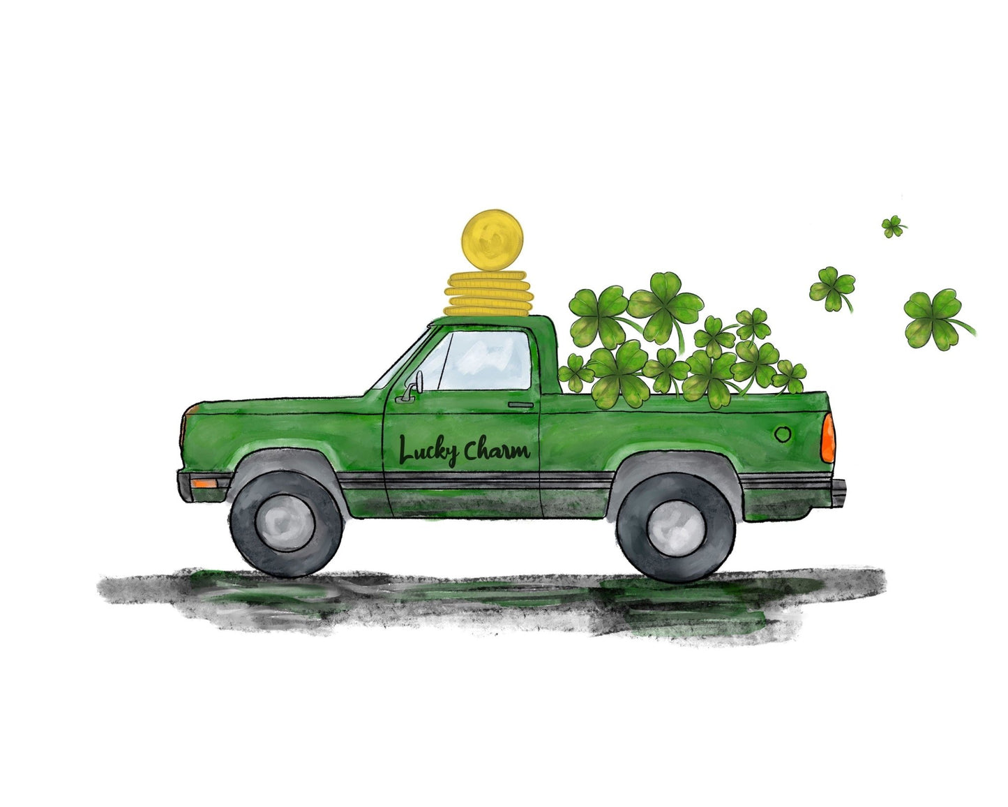 Happy St Patricks Day Print - MerikaArt