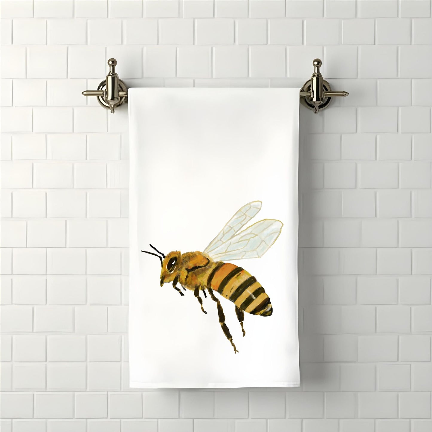 Honeybee Bathroom Towel - MerikaArt