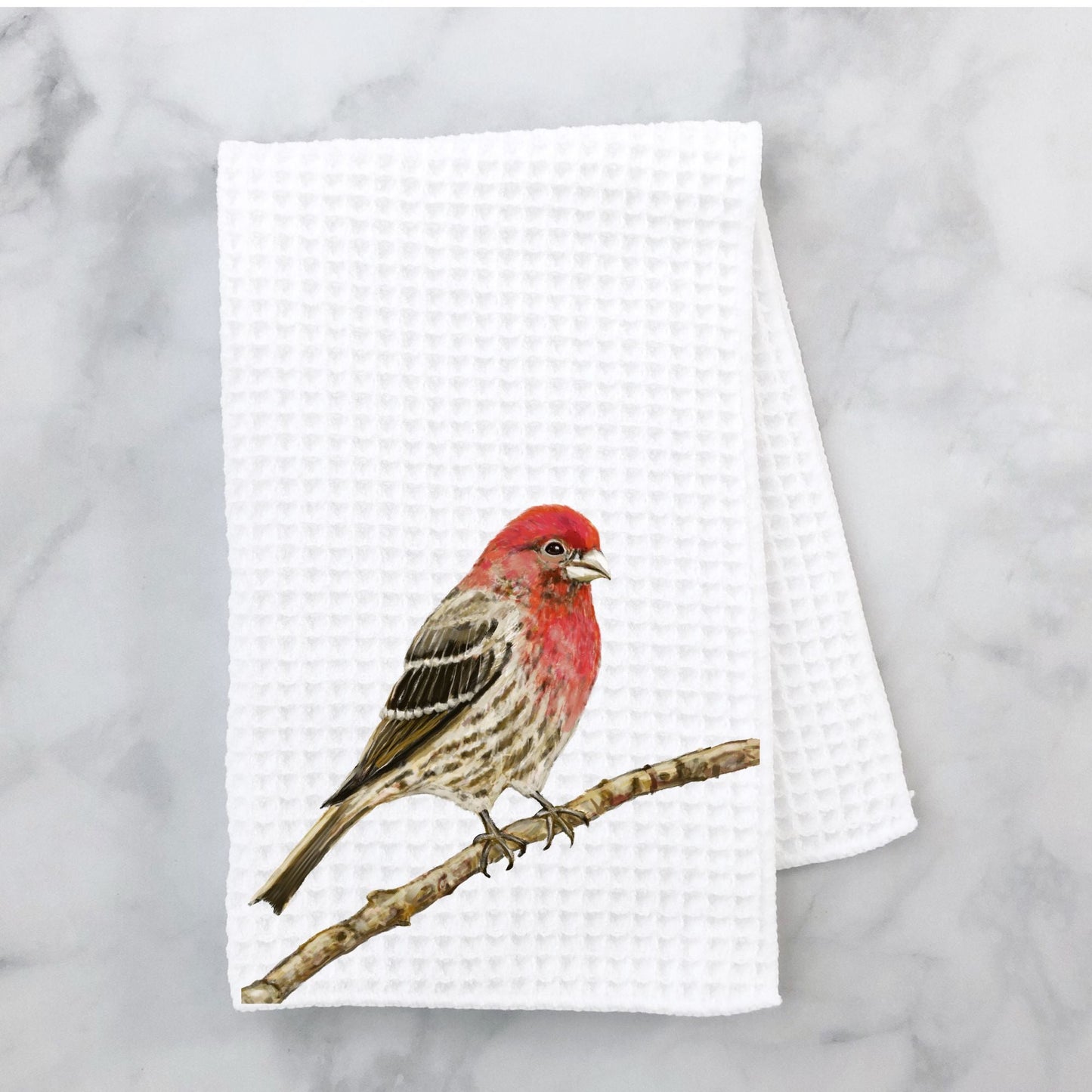 House Finch Kitchen Towel - MerikaArt