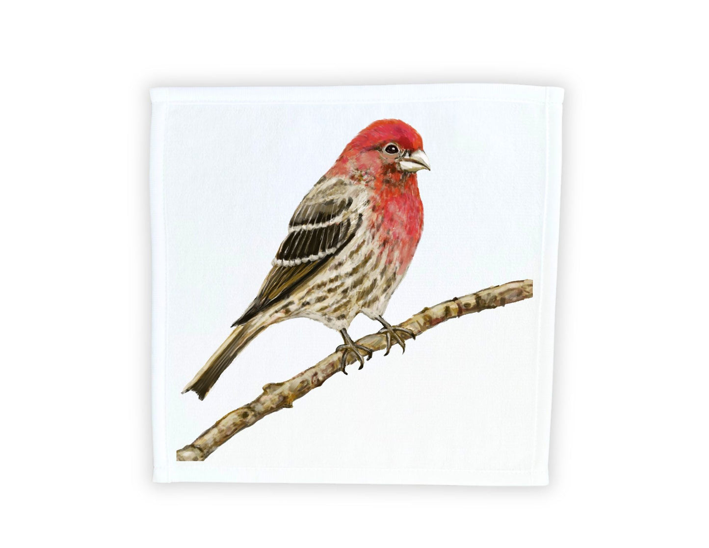 House Finch Washcloth – A Vibrant Bird Lover's Delight - MerikaArt
