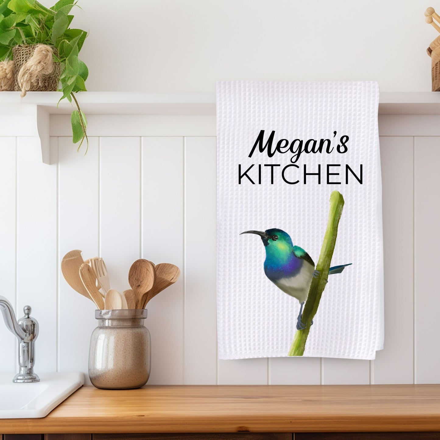 Hummingbird Kitchen Towel - MerikaArt