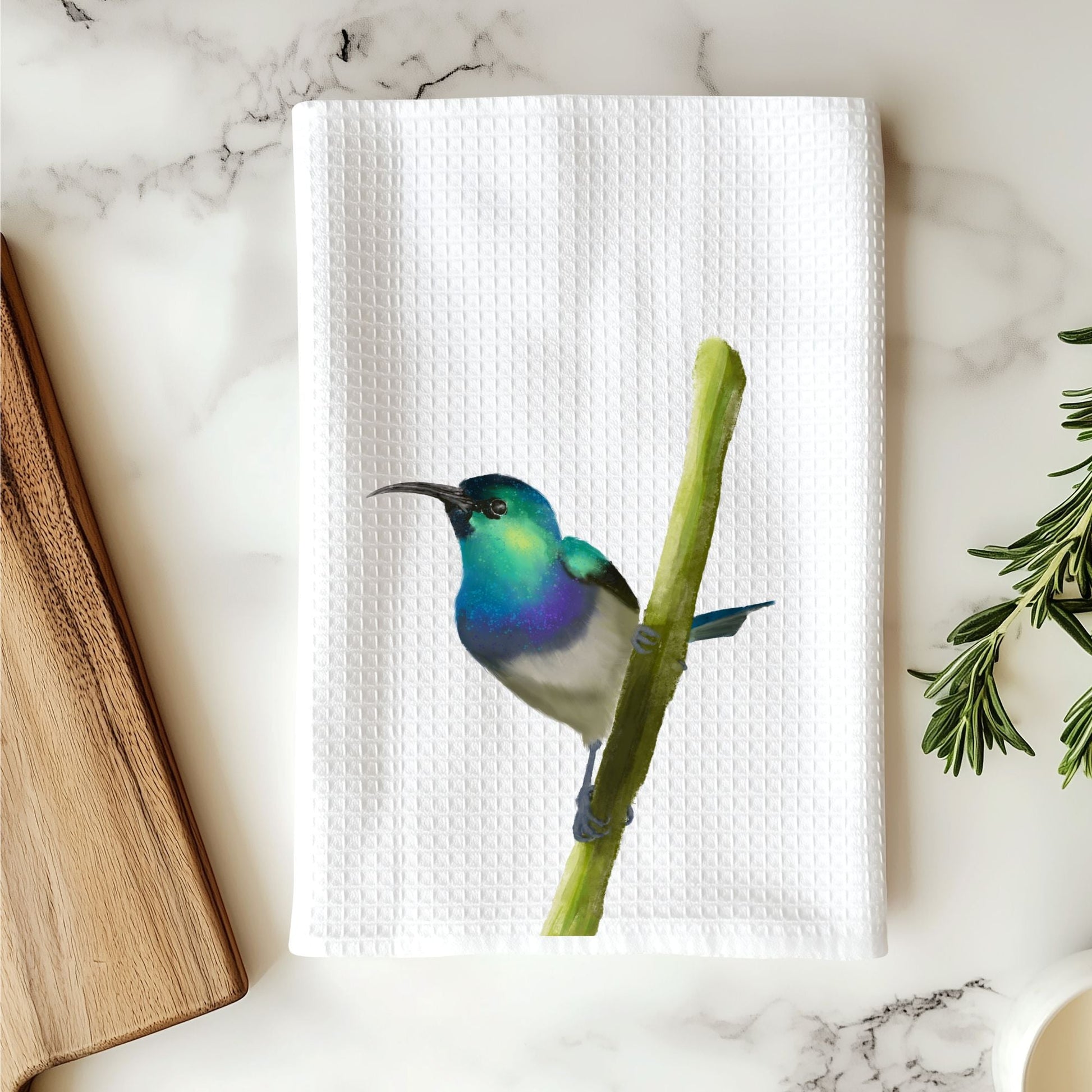 Hummingbird Kitchen Towel - MerikaArt