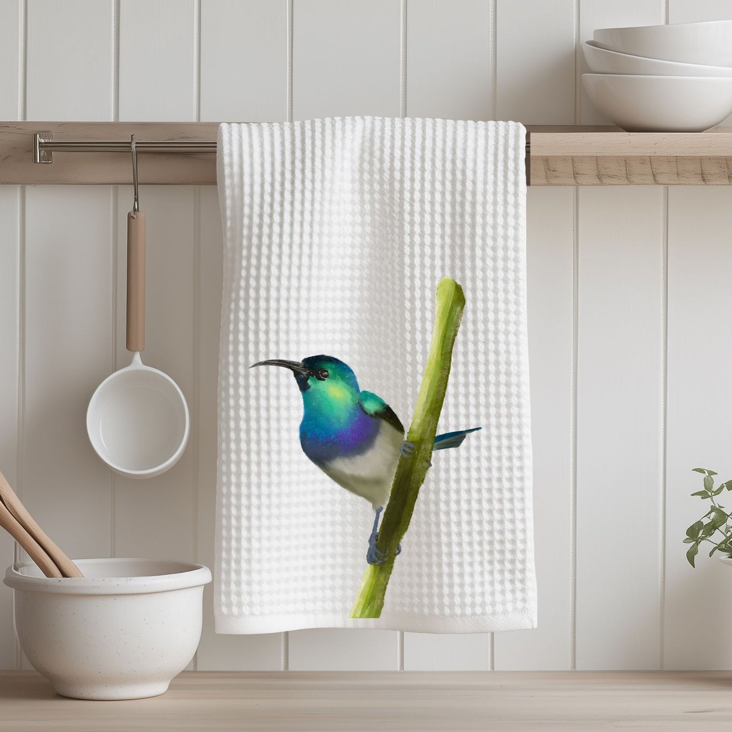 Hummingbird Kitchen Towel - MerikaArt